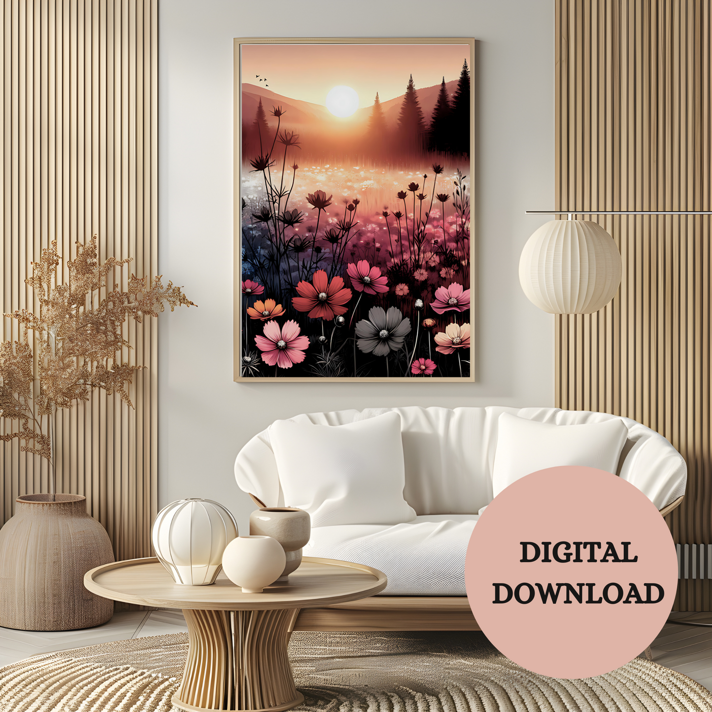 Twilight Blossom Serenade - Printable Wall Art