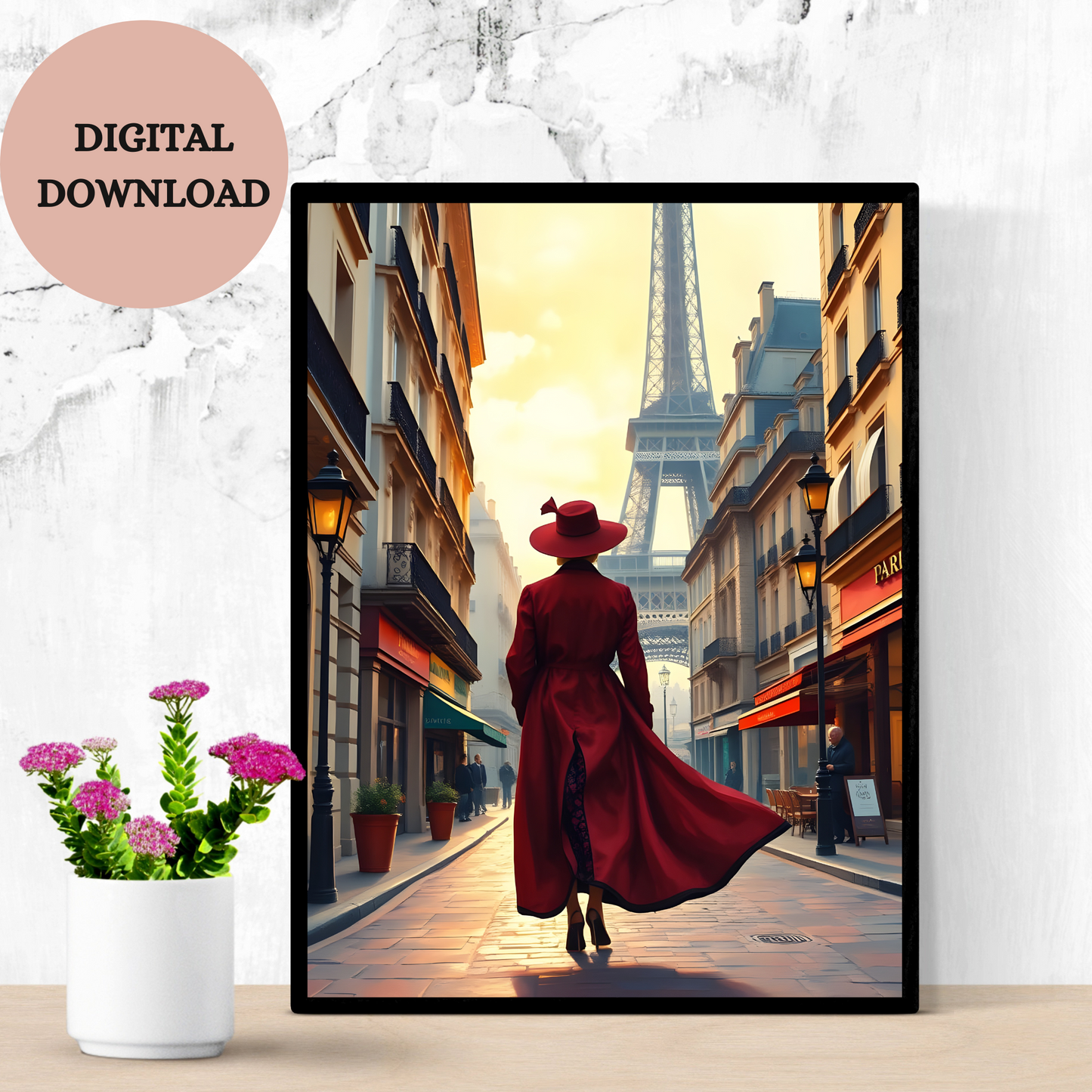 Walk in Paris — Printable Wall Art