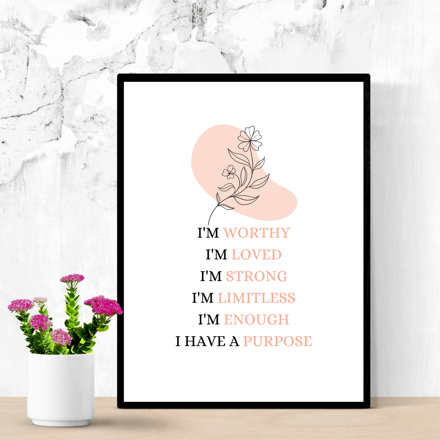 Positive Affirmations Printable — Printable Wall Art